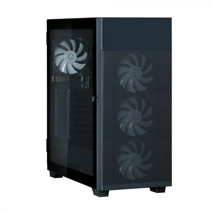 Корпус Zalman S5 Neo без БЖ, 1xUSB3.1, 1xUSB2.0, 4x120мм FRGB, VGA 390мм, LCS ready, TG Side Panel, ATX, чорний