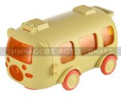 Пляшка для води Ardesto Bear Bus 500мл, пластик, жовтий