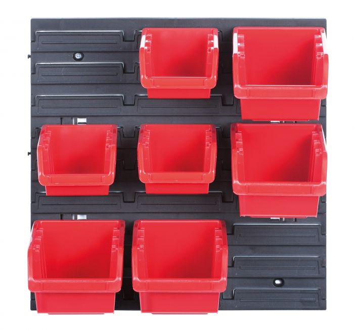 Панель підвісна з набором контейнерів для зберігання Kistenberg KOR5, панель 38.6*1.8*39см, 7 контейнерів, пластик