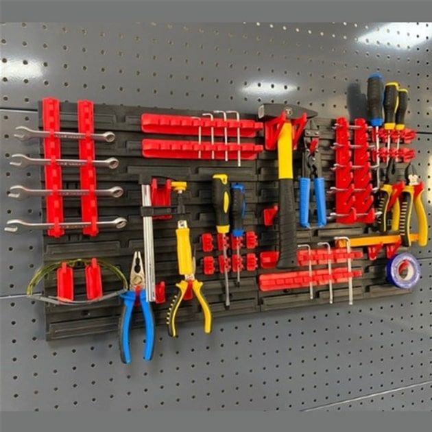 Панель підвісна з набором гачків Kistenberg KS_kit5, 2 панелі 38.6*1.8*39см, 20 гачків, пластик