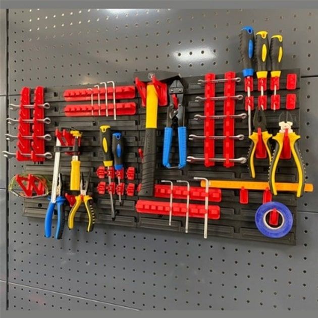 Панель підвісна з набором гачків Kistenberg KS_kit5, 2 панелі 38.6*1.8*39см, 20 гачків, пластик