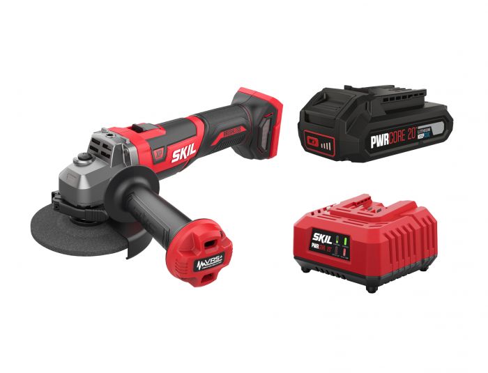 Шліфмашина кутова акумуляторна SKIL 3930 CB XP 125мм безщіткова 20В 1х2.5А·год 8500об·хв VRS+ плав. пуск 1.88кг