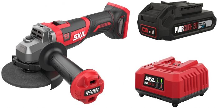 Шліфмашина кутова акумуляторна SKIL 3930 CB XP 125мм безщіткова 20В 1х2.5А·год 8500об·хв VRS+ плав. пуск 1.88кг