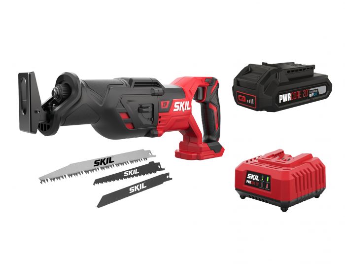 Пила шабельна акумуляторна SKIL 3480 CB XP безщіткова 20В 1х2.5А·год пропил 265мм хід 29мм 2.9кг