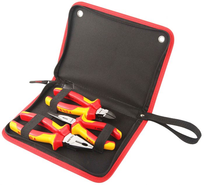 Набір інструментів Tolsen Premium, діелектричний, 3шт, для електрика 1000В