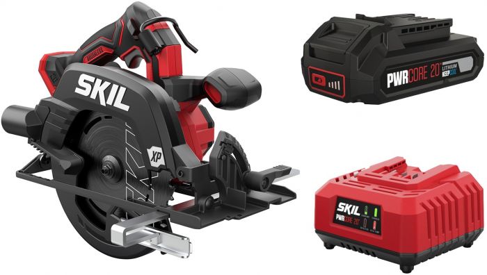 Пила дискова акумуляторна SKIL 3571 CA XP безщіткова 20В 1х2.5А·год 184мм 2.95кг