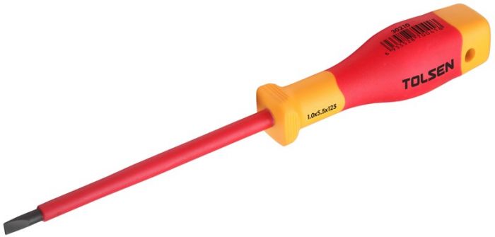 Викрутка Tolsen Premium плоска, діелектрична, 4х0.8х100мм