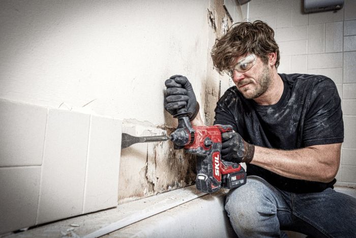 Перфоратор акумуляторний SKIL 3851 CA XP SDS-plus 20В 2.2Дж 4 режими 2кг без АКБ та ЗП