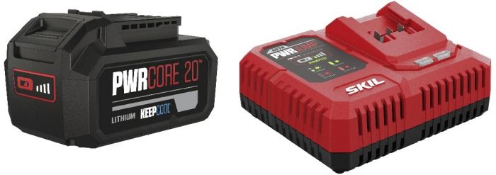 Набір акумулятора та зарядного пристрою SKIL 3111 AA 20В, ЗУ 6А, 1х4А•год , 1.46кг