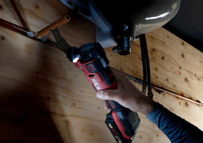 Багатофункціональний інструмент акумуляторний реноватор SKIL 3650 CB XP 20В 11000-17000об·хв кут коливань 1.8° 1.1кг без АКБ і ЗУ