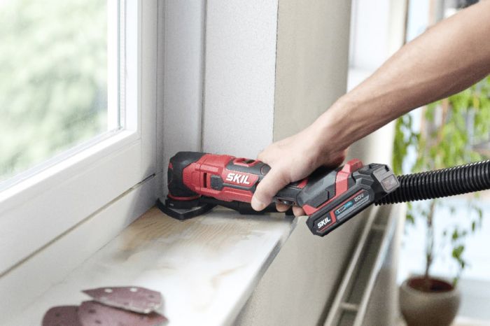 Багатофункціональний інструмент акумуляторний реноватор SKIL 3620 CA 20В 11000-16000об·хв кут коливань 1.8° 1кг без АКБ і ЗУ