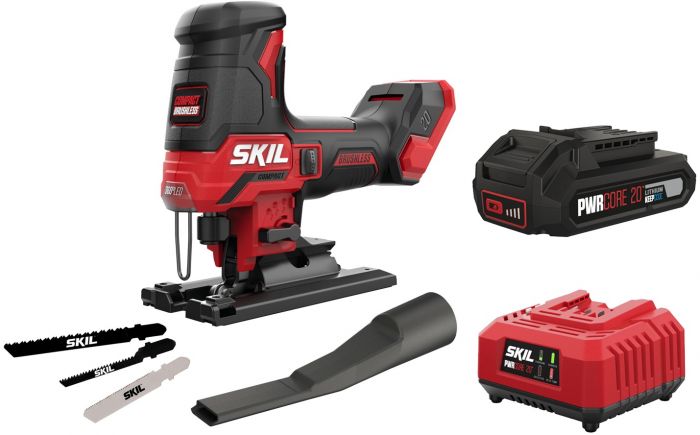 Лобзик акумуляторний SKIL 3440 CA Compact безщітковий 20В 1х2.5А·год 3500об·хв хід 23мм 1.5кг