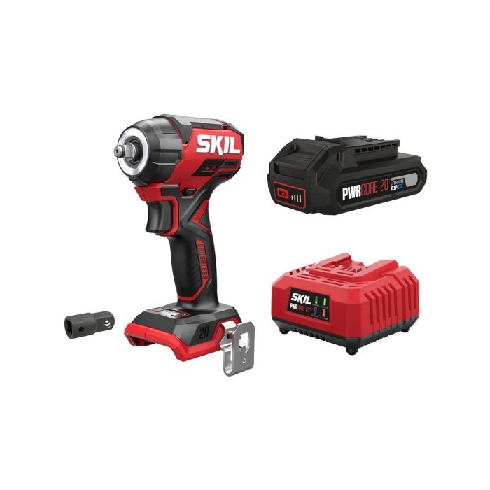 Гайковерт ударний SKIL 3265 CA Compact безщітковий 20В 1х2.5А·год до 2850об·хв 250Нм 0.9кг