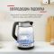 Електрочайник Tefal Glass Kettle 1.7л, скло, з підсвіткою, чорно-срібний