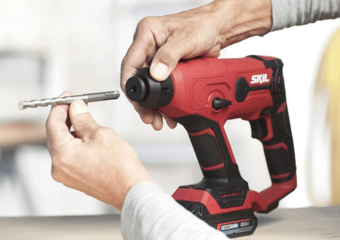 Перфоратор акумуляторний SKIL 3810 CA SDS-plus+ШЗП 20В 1Дж аксесуари кейс 1.5кг без АКБ та ЗП