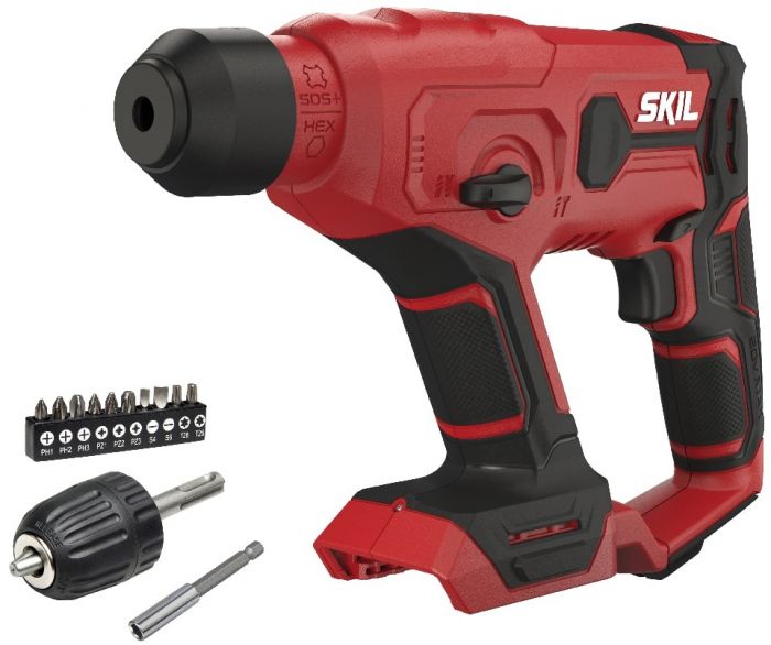 Перфоратор акумуляторний SKIL 3810 CA SDS-plus+ШЗП 20В 1Дж аксесуари кейс 1.5кг без АКБ та ЗП