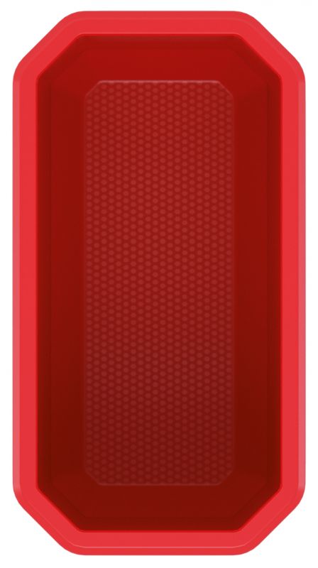 Набір контейнерів для зберігання Kistenberg X Block, 6 од., 14*7.5*28см, пластик, червоні та чорні