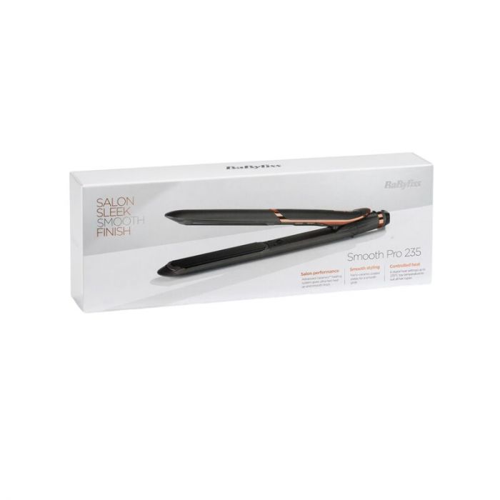 Випрямляч Babyliss Smoth Pro, темп.режимів-6, 140-235°C, термо килимок, іонізація, кераміка, чорний