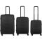 Набір валіз Wenger, Prymo 3 в 1, (S,M,L), пластик, 4 колеса, чорний