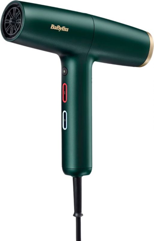 Фен Babyliss Air Power Pro, 1700Вт, 3 режими, дифузор, іоніз-я, хол. обдув, зелений