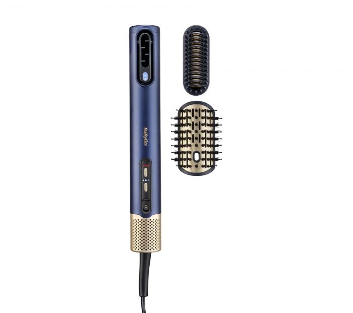 Стайлер  Babyliss Air Wand, 1600Вт, темп.режимов-3, подвійна іонізація, 2 насадки, синій