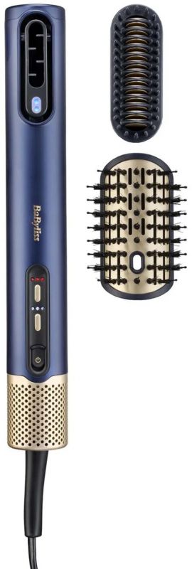 Стайлер  Babyliss Air Wand, 1600Вт, темп.режимов-3, подвійна іонізація, 2 насадки, синій
