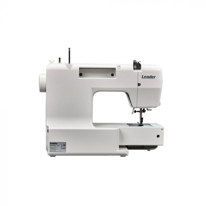 Швейна машина LEADER SILVIA, електромех., 70Вт, 17 шв.оп., петля напівавтомат, з приставним столиком, білий+рожевий