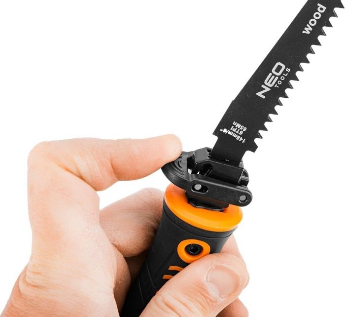 Пила садова Neo Tools тримач, 15см, 24 TPI, 18 TPI, 6 TPI, двокомпонентне руків'я, 0.182кг