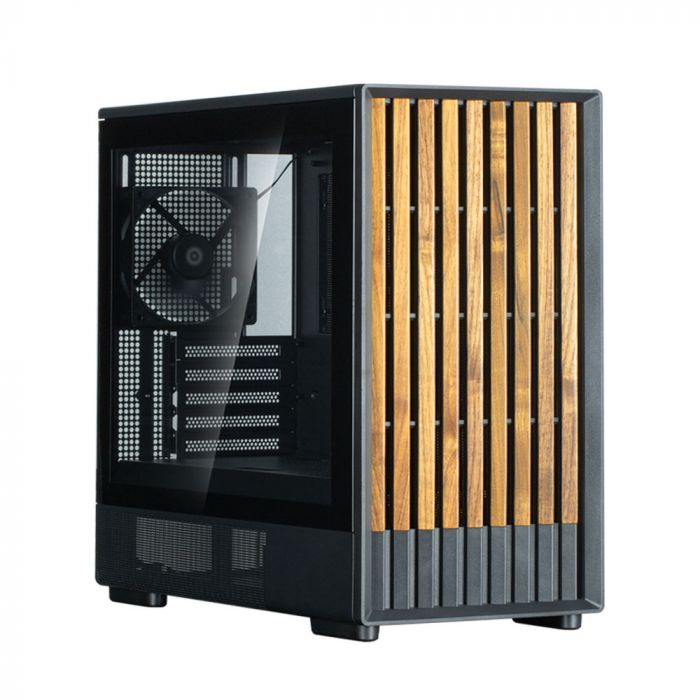 Корпус Zalman P10 Namu без БП, 1xUSB3.0, 1xUSBType-C, 2x120мм, 1x120мм ARGB, VGA 340мм, LCS ready, TG Side Panel, mATX, чорний
