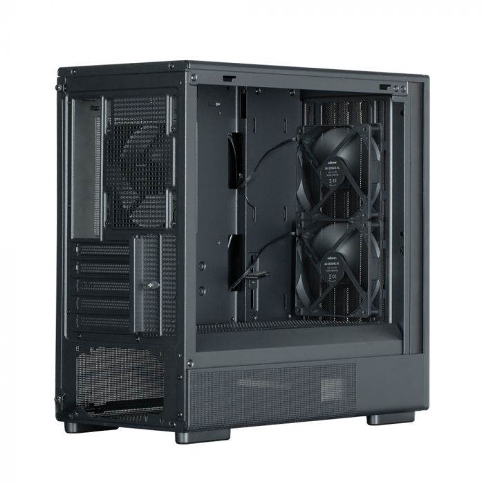 Корпус Zalman P10 Namu без БП, 1xUSB3.0, 1xUSBType-C, 2x120мм, 1x120мм ARGB, VGA 340мм, LCS ready, TG Side Panel, mATX, чорний