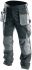 Штани робочі Tolsen, посилена тканина, щільність 260 г/м2, посилений шов, XL(54), чорно-сірий