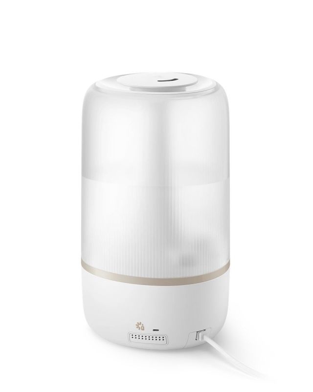 Зволожувач повітря Philips традиційне зволоження Series 1001, 41м2, 3л, 275мл/г, електр. кер-ння, режим сну, нічник, білий