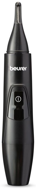 Тример Beurer, для брів, вусів, носа та вух, 1хАА, насадок-2, сумка для зберігання, сталь, чорний