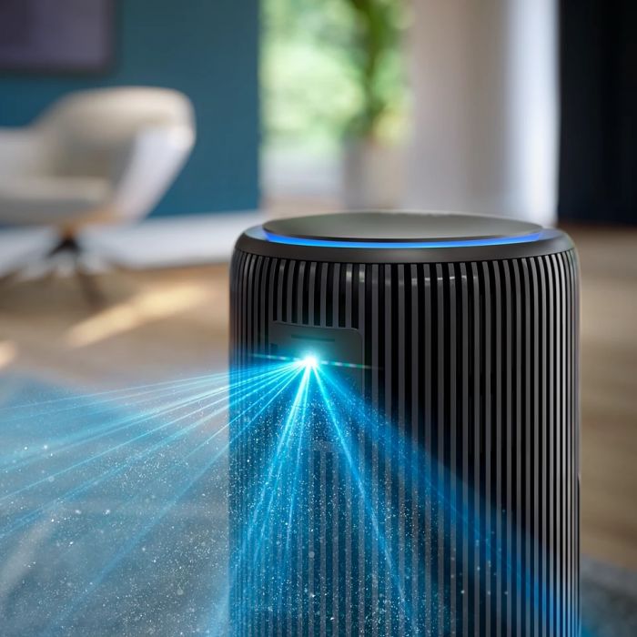 Очисник повітря Philips PureProtect 3200, 135м2, 520м3/год, HEPA +вугільний фільтр, Wi-Fi, 5 режими, синьо-сірий