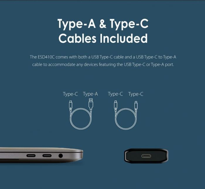 Портативний SSD Transcend 2TB USB 3.2 Gen 2 Type-C ESD410C