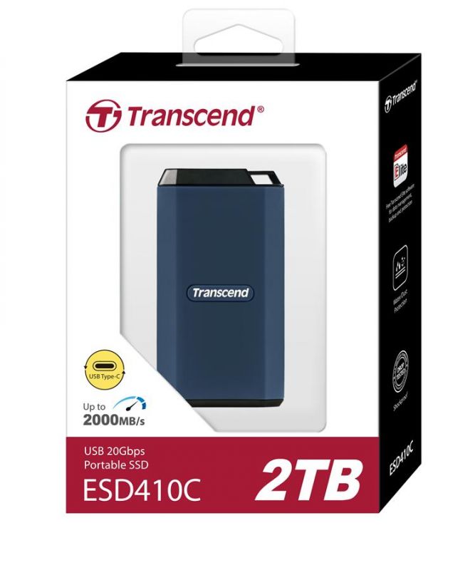 Портативний SSD Transcend 2TB USB 3.2 Gen 2 Type-C ESD410C