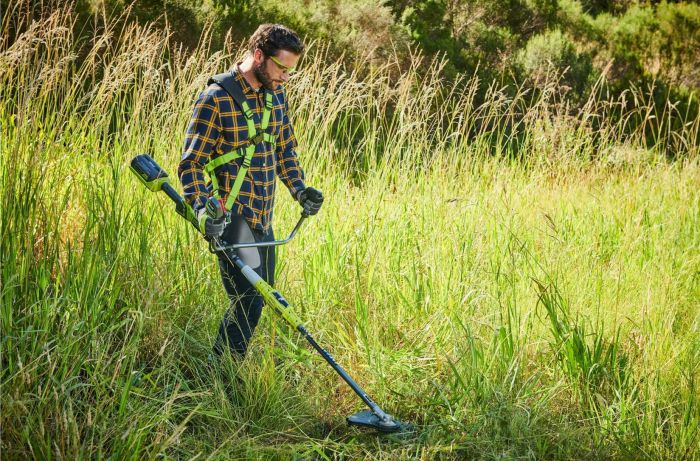 Тример садовий акумуляторний Ryobi Max Power RBC36X26BG2-0 36В 26см ніж/ліска 30см ергоремені Vertebrae 3.7кг без АКБ та ЗП