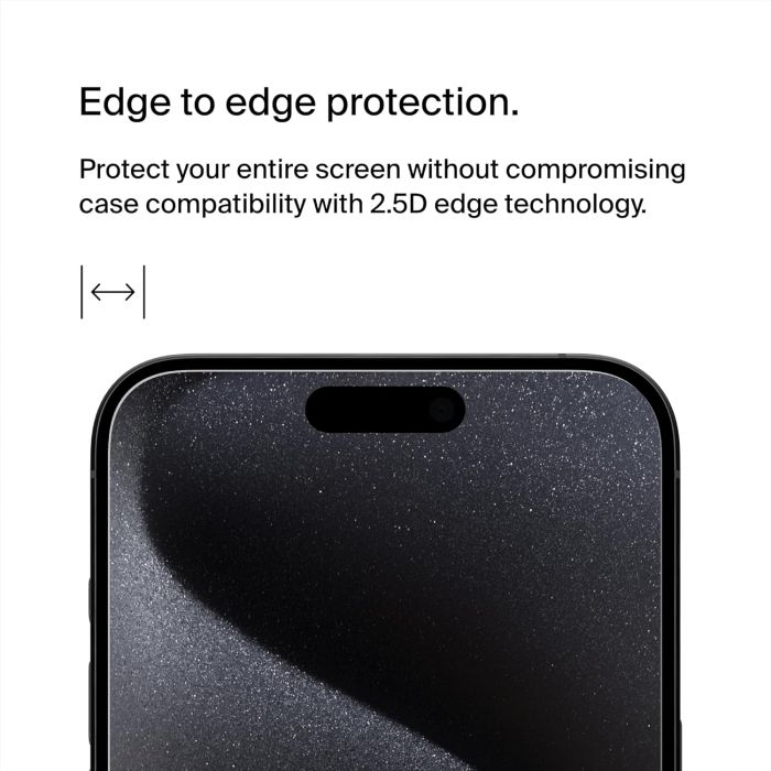 Захисне скло Belkin для iPhone 15 Pro Max TemperedGlass (1 Pack)
