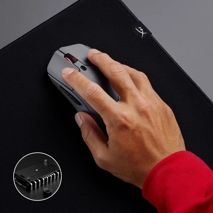 Миша HyperX Pulsefire Haste 2 Pro, RGB, USB-A/WL/BT, сірий