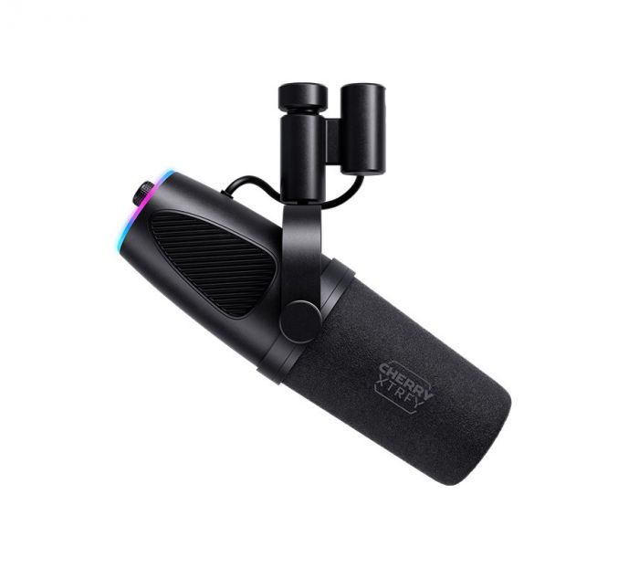Мікрофон геймінговий CHERRY XTRFY NGALE X, Cardioid, USB-A, 2м, RGB, чорний