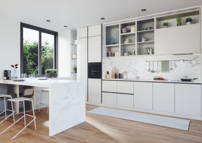 Духова шафа Candy електрична, 70л, A+, дисплей, конвекція, телескопічні напрямні, чорний