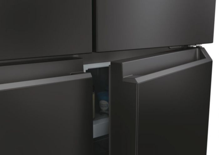 Холодильник Haier багатодверний, 181.5x83.3х65, холод.відд.-311л, мороз.відд.-156л, 4дв., А+, NF, інв., дисплей, чорний