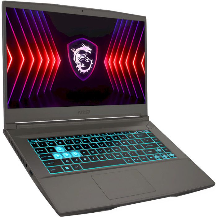Ноутбук MSI Thin 15 B7UCX 15.6 FHD, Ryzen 7 7735HS, 16GB, F1TB, NVD2050-4, DOS, чорний