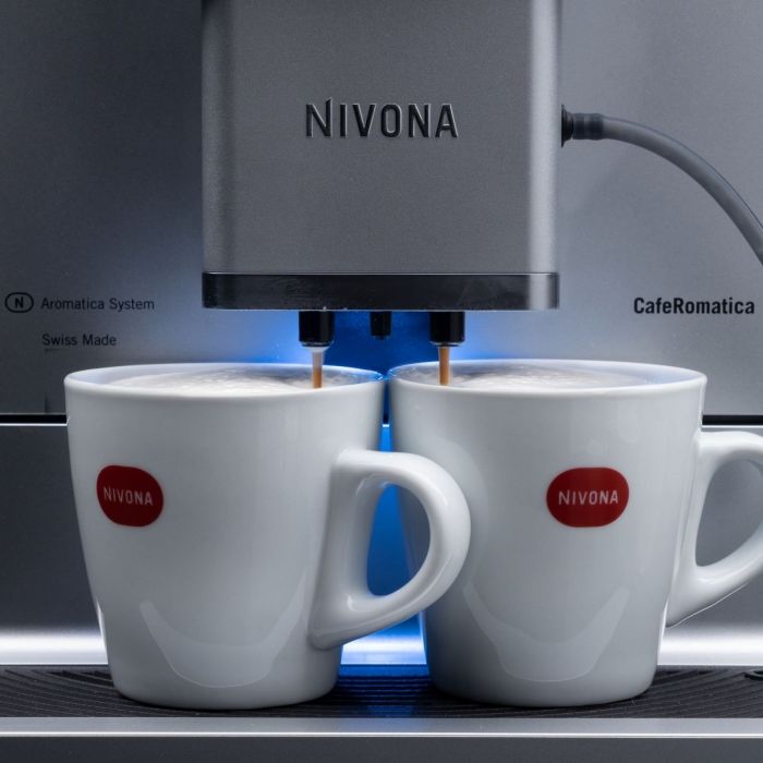 Кавомашина Nivona CafeRomatica 2.2л, зерно + мелена, автомат.капучинатор, авторецептів - 9, чорно - срібний