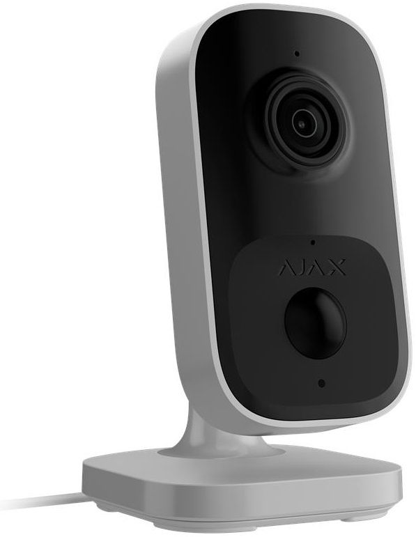 Камера відеоспостереження Ajax IndoorCam, внутрішня, 4мп, 110° вертикальний 60° горизонтальний, іч 8м, штучний інтелект, wi-fi, біла