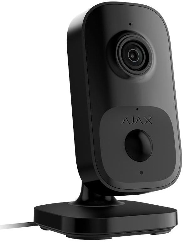 Камера відеоспостереження Ajax IndoorCam, внутрішня, 4мп, 110° вертикальний 60° горизонтальний, іч 8м, штучний інтелект, wi-fi, чорна