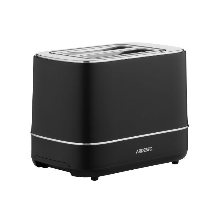 Тостер ARDESTO Timeless Elegance, 800Вт, пластик, 2 слоти, чорний