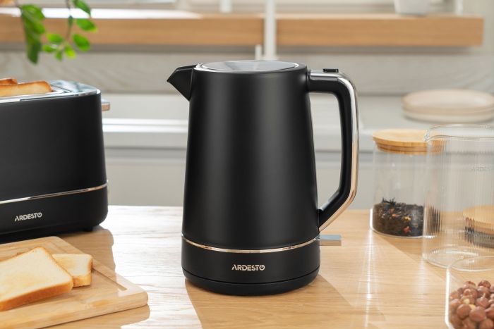 Тостер ARDESTO Timeless Elegance, 800Вт, пластик, 2 слоти, чорний