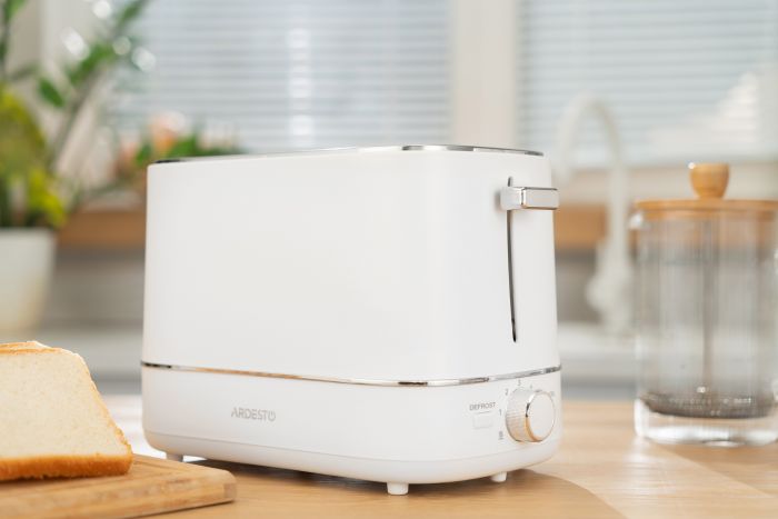 Тостер ARDESTO Timeless Elegance, 800Вт, пластик, 2 слоти, білий