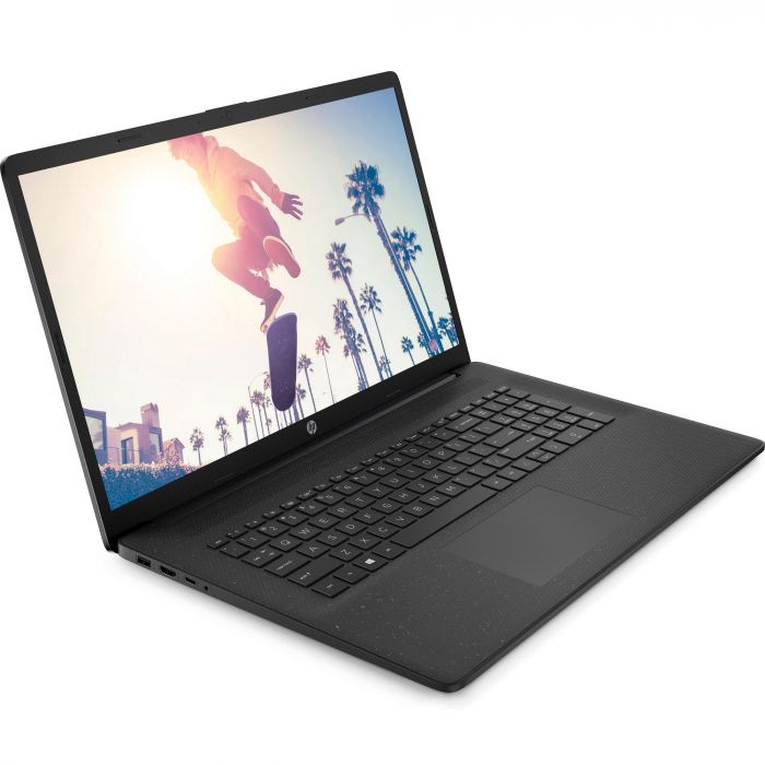 Ноутбук HP 17-cn4013ua 17.3" FHD IPS AG, Intel 3-100U, 16GB, F512GB, UMA, DOS, чорний